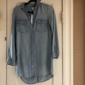 Denim T-shirt dress H&M #denim #new #H&M